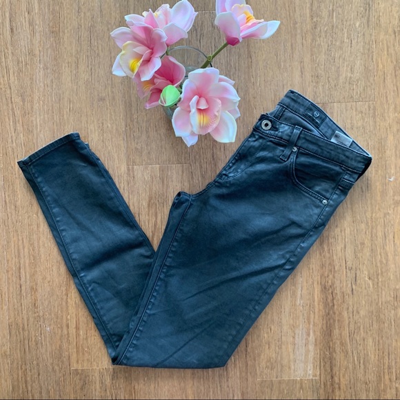AG / THE LEGGING SKINNY JEAN COATED BLACK - Picture 3 of 6